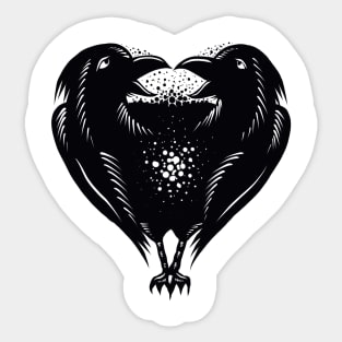 Love raven Sticker